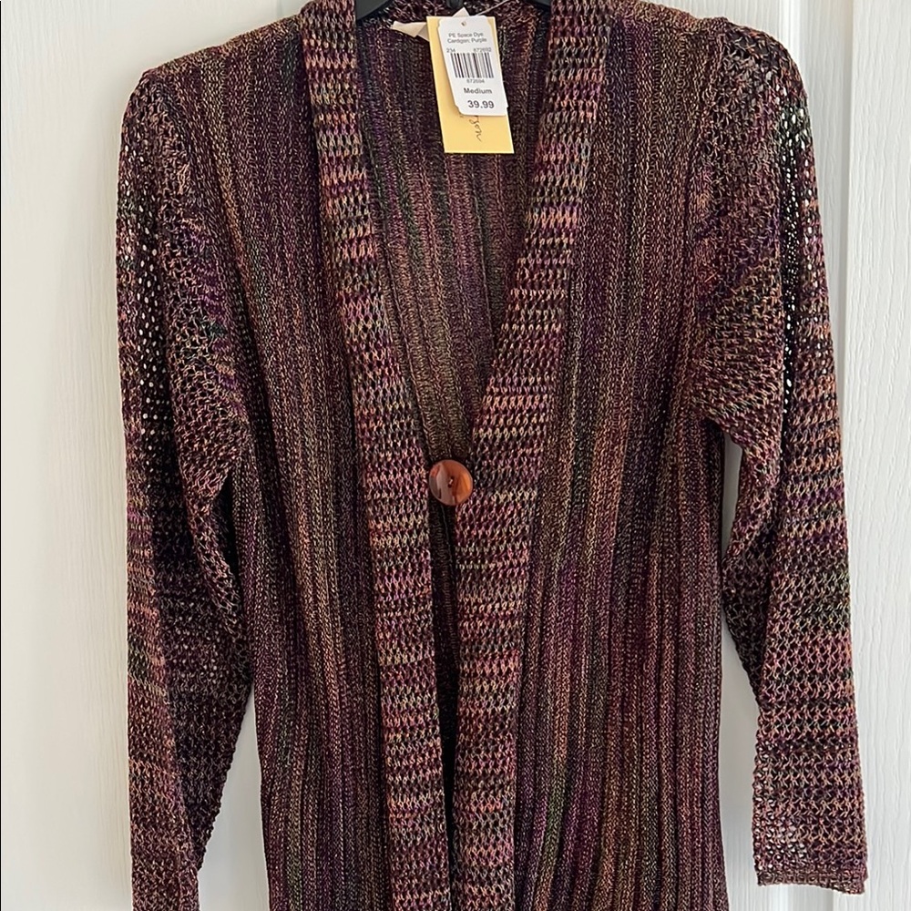 Brand new Women's Multicolor Knit Cardigan Sweater